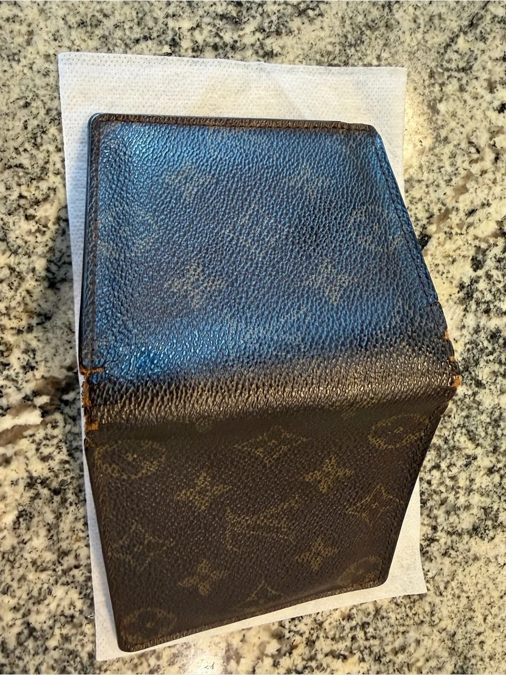 Louis Vuitton Black Monogram Canvas Bi-Fold Card Holder Wallet